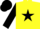 Silk - Yellow, Black star, sleeves and cap
