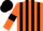 Silk - Orange body, black striped, orange arms, black armlets, black cap