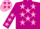 Silk - Violet, pink stars