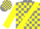 Silk - Grey, yellow sash, yellow blocks on sleeves