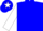 Silk - Blue, white star, blue star stripe on white sleeves