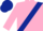 Silk - pink, dark blue sash and cap