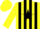 Silk - Yellow, black stripes, black star