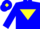 Silk - Blue body, yellow inverted triangle, blue arms, blue cap, yellow diamond