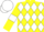 Silk - Yellow and white diamonds, yellow sleeves, white armlets, white cap