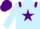 Silk - Light blue, purple star and epaulettes, light blue sleeves, purple cap