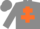 Silk - grey, orange cross of lorraine