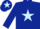 Silk - dark blue, light blue star and cap