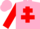 Silk - Pink, Red cross of Lorraine and sleeves