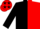 Silk - black and red halved horizontally, red cap, black stars