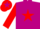 Silk - Violet, Red star and sleeves, Red cap, Violet Star