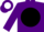 Silk - Purple, white 'r' on black ball