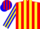 Silk - Red, blue and yellow stripes