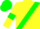 Silk - Yellow, green sash, yellow sleeves, green armlets, green cap