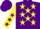 Silk - Purple, yellow stars , yellow sleeves, purple stars, purple cap