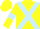 Silk - Yellow, Light Blue cross belts and armlets