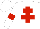 Silk - White, Red Cross of Lorraine and armlets