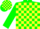Silk - green and yellow checked, green sleeves