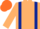 Silk - Beige, dark blue braces, dark blue armlet, orange cap