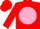 Silk - Red, pink ball, pink bars on red sleeves, red cap