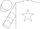 Silk - Navy, white star, white chevrons on sleeves, navy cap