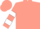 Silk - Coral, white circled' r', white bars on slvs