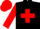 Silk - Black, Red maltese cross, sleeves and cap