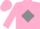 Silk - Fluorescent pink, grey diamond belt, fluorescent pink cap