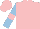 Silk - Pink, light blue sleeves, pink armlets