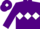 Silk - Purple, white triple diamond, white diamond on cap