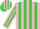 Silk - Pink and lime green stripes