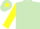 Silk - LIGHT GREEN, yellow sleeves, light green cap, yellow star