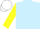 Silk - Light blue, yellow lightning bolt, yellow lightning bolt on sleeves, white cap