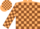 Silk - Beige, brown blocks