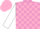Silk - Mauve & pink check, white sleeves, pink cap