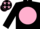 Silk - Black, pink disc, pink stars on cap