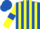Silk - Royal Blue and Yellow stripes, Yellow sleeves, Royal Blue armlets