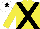 Silk - Yellow, black cross sashes, white cap, black star
