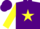 Silk - Purple, yellow star, yellow sleeves, purple cuffs w/ yellow star