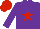 Silk - Purple, Red star, Red cap