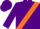 Silk - Purple, orange sash, purple cap