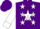 Silk - Purple, 's' in white star, white stars, white band and cuffs on sleeves