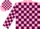 Silk - Pink and maroon blocks