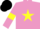 Silk - Mauve, yellow star, armlets, black cap