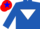 Silk - Royal Blue, White inverted triangle, Red cap, Blue star