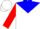 Silk - White, red 'ege' on blue yoke, american flag, red diagonal half sleeves