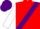 Silk - Red, purple sash, white sleeves, purple cap