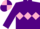 Silk - purple, pink triple diamonds, purple cap, pink quarters