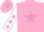 Silk - Pink body, mauve star, white arms, mauve stars, pink cap, mauve star
