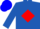Silk - Royal blue, red diamond emblem, blue cap